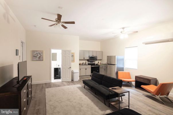 Interior, Kitchen, Living room, Stainless Steel Appliances, Wood Texture Flooring