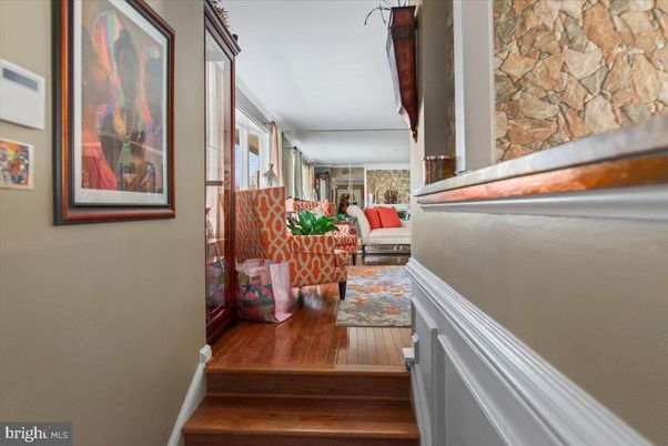 Interior, Stone Walls, Wood Texture Flooring