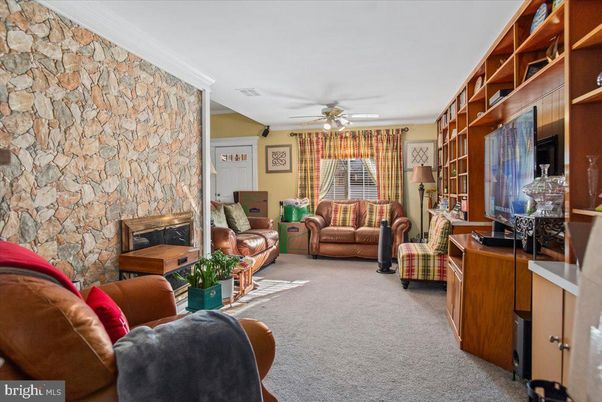 Fireplace, Interior, Living room, Stone Walls