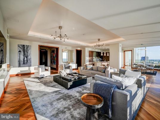 Dining room, Interior, Living room, Pendant Lights, Wood Texture Flooring