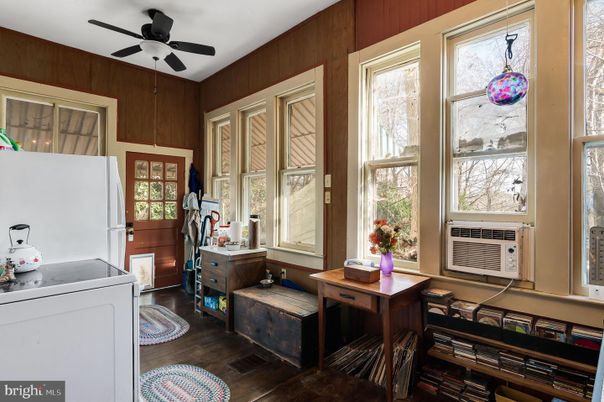 Home Office, Interior, Wood Texture Flooring, Wooden Walls