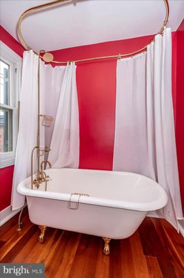 Bathroom, Free Standing Baths, Interior, Wood Texture Flooring