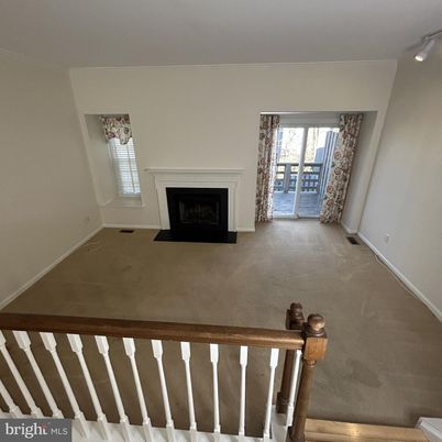 Empty room, Fireplace, Interior