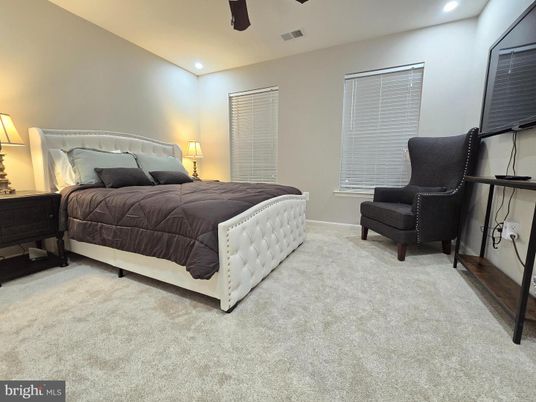 Bedroom, Interior, Recessed Lighting
