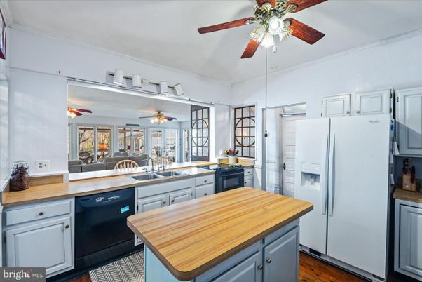 Interior, Kitchen, Wood Texture Flooring