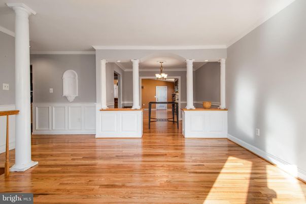 Chandelier, Interior, Wood Texture Flooring