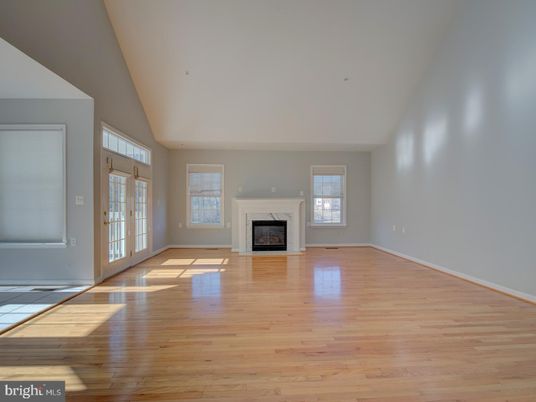 Empty room, Fireplace, Interior, Wood Texture Flooring