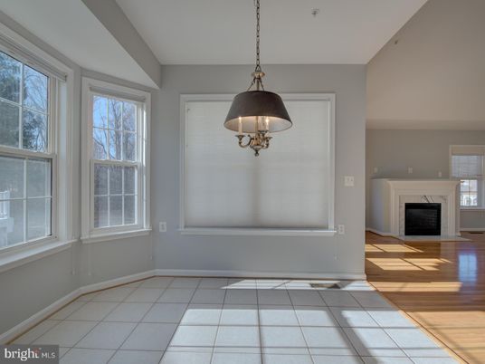 Empty room, Fireplace, Interior, Pendant Lights
