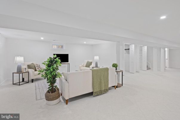 Interior, Living room, Recessed Lighting