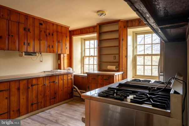 Interior, Kitchen, Wood Texture Flooring