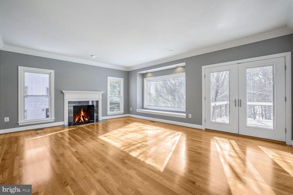 Empty room, Fireplace, Interior, Wood Texture Flooring