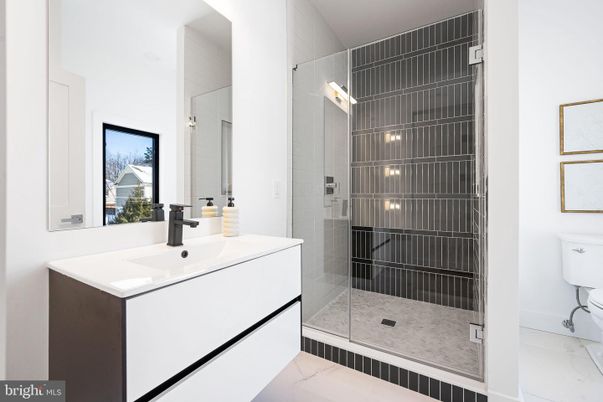 Bathroom, Glass Shower, Interior, Marble