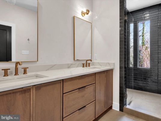 Bathroom, Dual Sink Vanities, Glass Shower, Interior