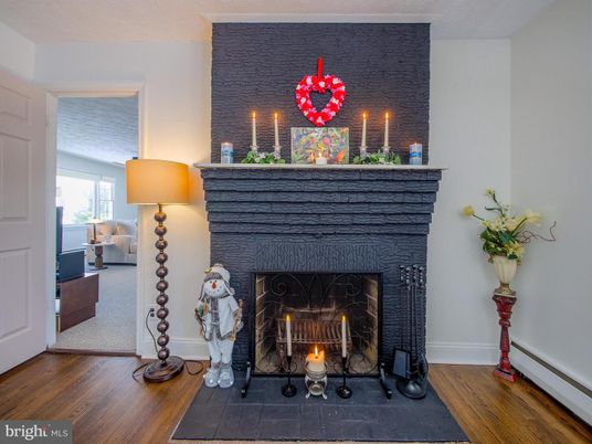 Fireplace, Interior, Wood Texture Flooring