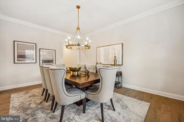 Chandelier, Dining room, Interior, Pendant Lights, Wood Texture Flooring