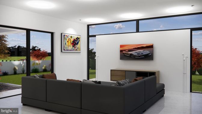 Interior, Living room, Recessed Lighting