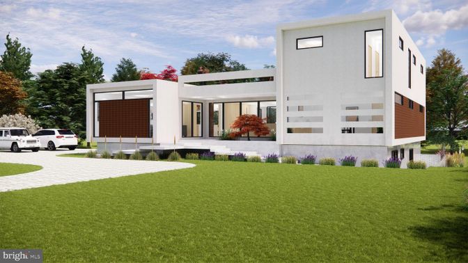 Attached, Backyard, Exterior, Facade, Modern
