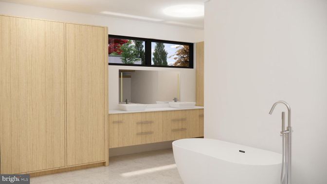 Bathroom, Dual Sink Vanities, Free Standing Baths, Interior