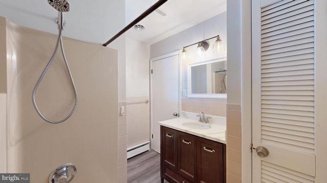 Bathroom, Interior, Wood Texture Flooring