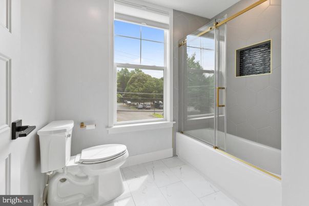 Bathroom, Glass Shower, Interior, Marble