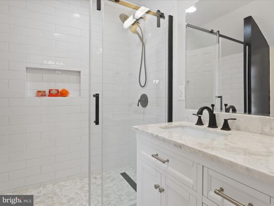 Bathroom, Dual Sink Vanities, Glass Shower, Interior