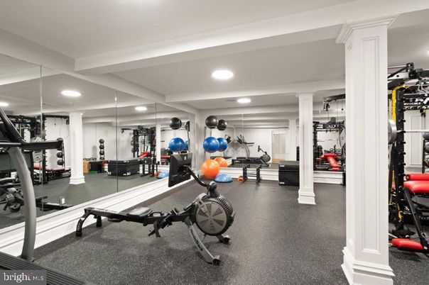 Fitness Equipment, Gym, Interior, Recessed Lighting