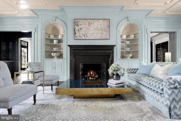 Fireplace, Interior, Living room, Recessed Lighting