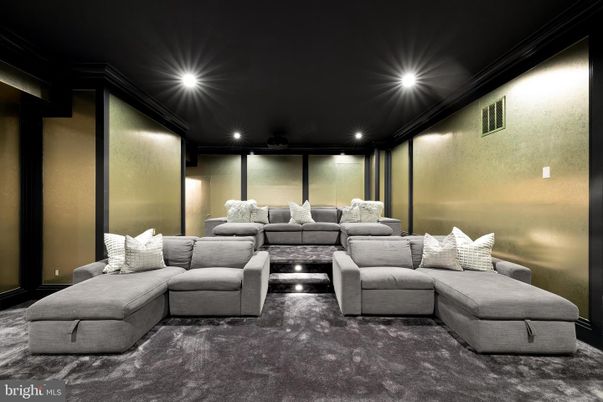Interior, Projection Screen, Recessed Lighting, Theatre Room