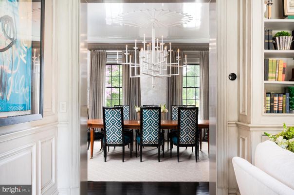 Chandelier, Dining room, Interior, Pendant Lights, Wood Texture Flooring