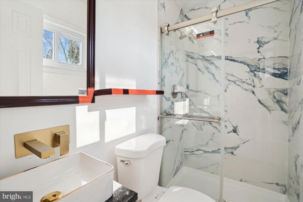 Bathroom, Glass Shower, Interior, Marble Walls