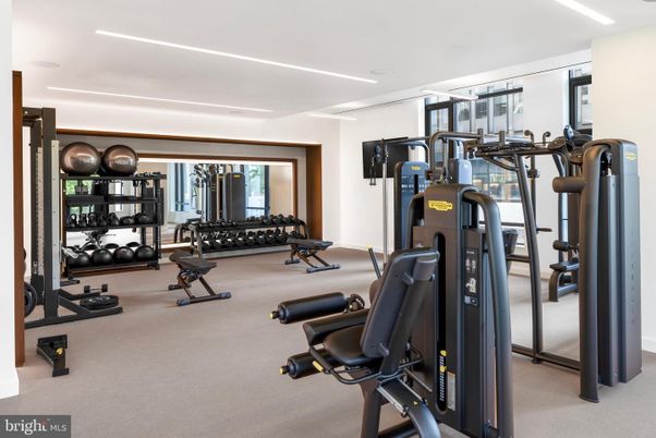 Fitness Equipment, Gym, Interior, Recessed Lighting