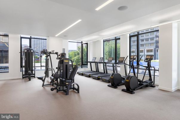 Fitness Equipment, Gym, Interior, Recessed Lighting
