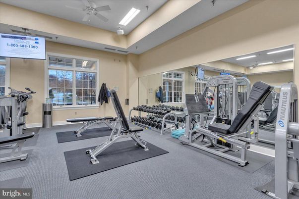 Fitness Equipment, Gym, Interior, Recessed Lighting