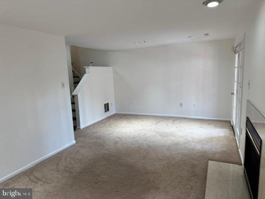 Empty room, Fireplace, Interior, Recessed Lighting