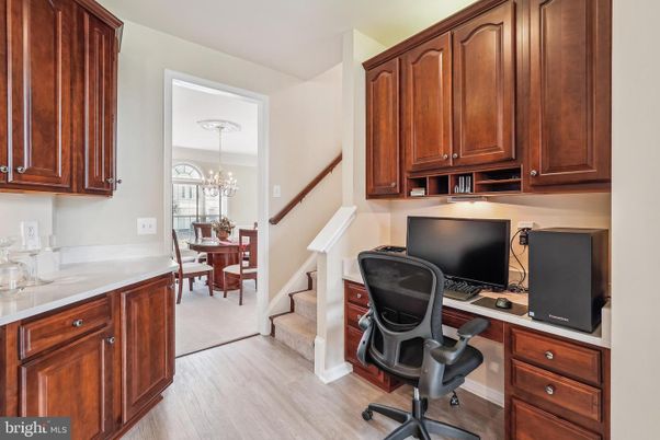 Chandelier, Home Office, Interior, Wood Texture Flooring
