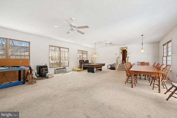 Billiard Table, Dining room, Game Room, Interior, Pendant Lights