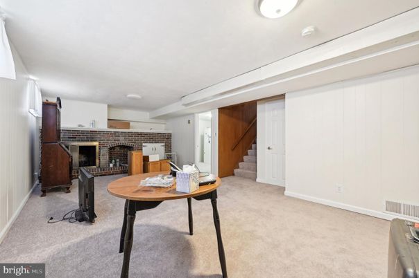 Fireplace, Home Office, Interior, Stone Walls