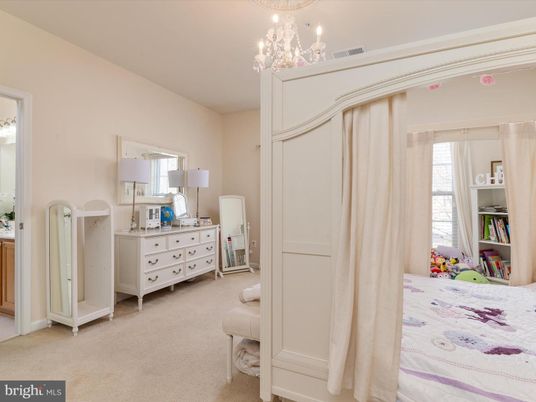 Bedroom, Chandelier, Interior