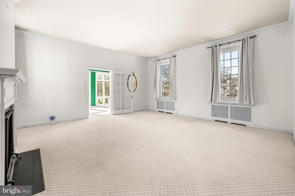 Empty room, Fireplace, Interior