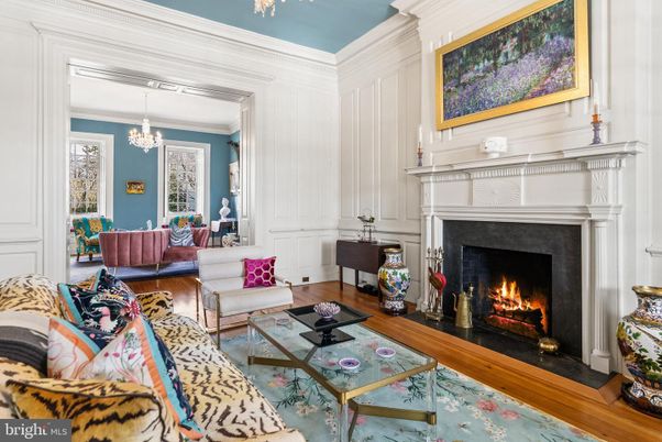 Chandelier, Fireplace, Interior, Living room, Wood Texture Flooring