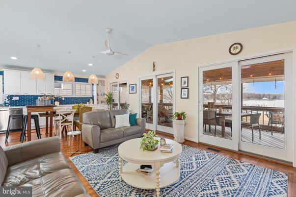 Dining room, Interior, Kitchen, Living room, Pendant Lights, Recessed Lighting, Wood Texture Flooring