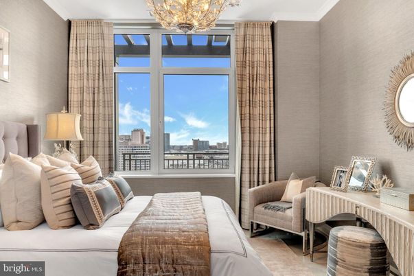 Bedroom, Chandelier, Interior