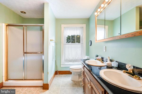 Bathroom, Dual Sink Vanities, Glass Shower, Interior