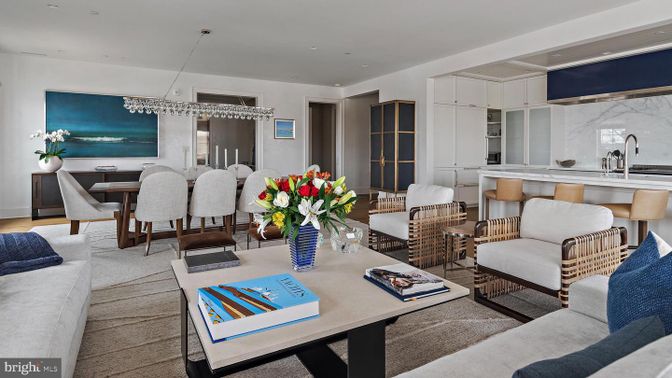 Dining room, Interior, Kitchen, Living room, Pendant Lights, Recessed Lighting, Wood Texture Flooring