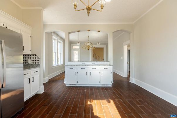 Chandelier, Interior, Wood Texture Flooring