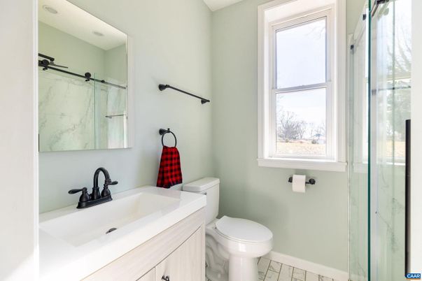 Bathroom, Glass Shower, Interior, Marble Walls