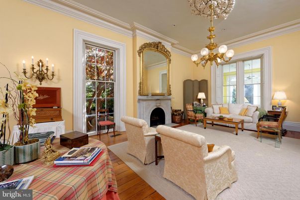 Chandelier, Fireplace, Interior, Living room, Wood Texture Flooring
