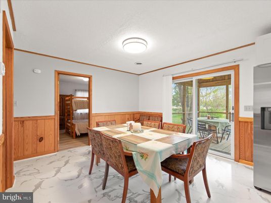 Dining room, Interior, Marble