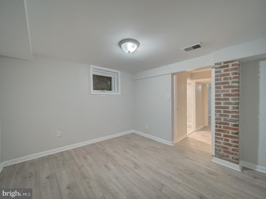 Empty room, Interior, Stone Walls, Wood Texture Flooring