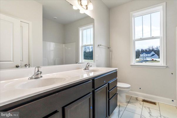 Bathroom, Dual Sink Vanities, Interior, Marble